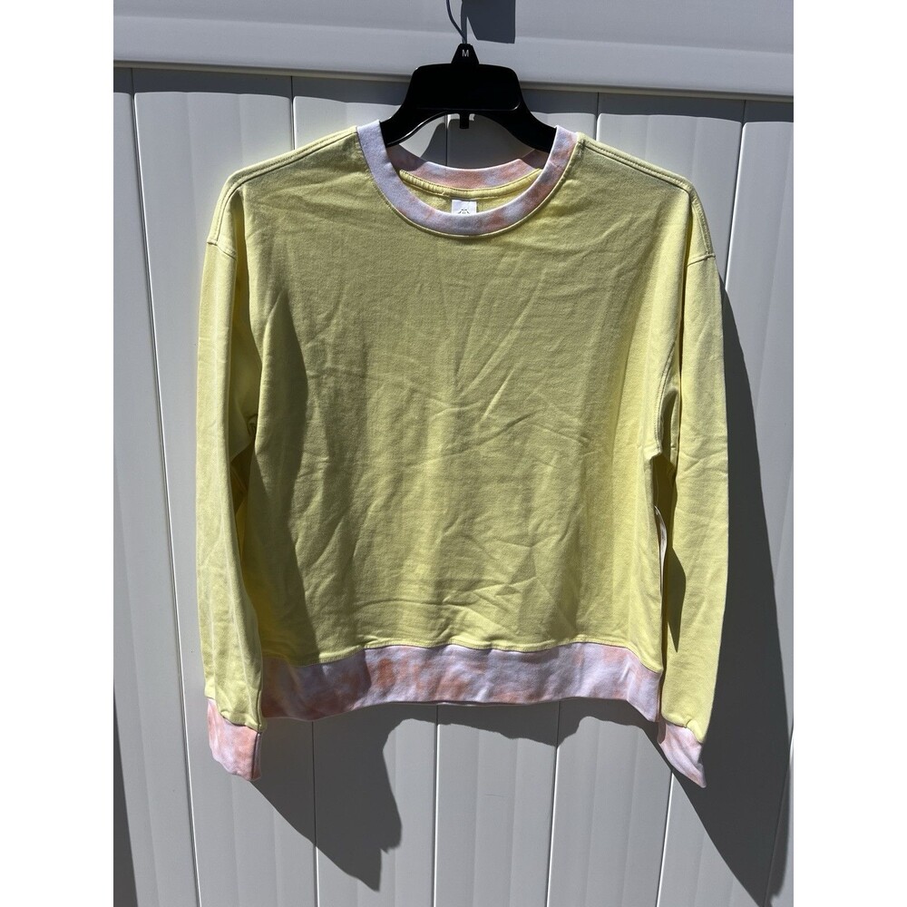 Nanette Lepore Play Womens Sz M Activewear Top Long Sleeve Yellow Sz Medium NWT